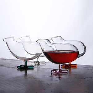 Jarra de cisne de cristal creativa de estilo europeo personalizada, decantador de vino tinto en forma de U, jarra de vino de fermentación, enólogo para el hogar - Product Image 2