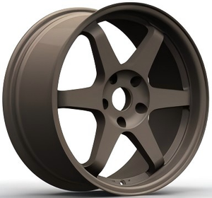 18 Inch Matte Bronze Cast Aluminum Wheels Concave Staggered Design 5x114.3 Custom Lightweight with Deep Lip - Product Image 1