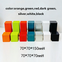 Boîtes en métal carrées imprimées en gros pour vêtements, pots de rangement en métal pour café, biscuits, thé, matcha, bonbons, épices, cadeaux de la Saint-Valentin