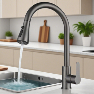 Современный кухонный смеситель из нержавеющей стали - Product Image 4