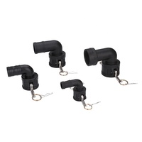 Raccords de tuyauterie en PVC Camlock à haute pression directe d'usine de la Chine D90 colle en plastique à surface lisse noire pour usage chimique 50mm
