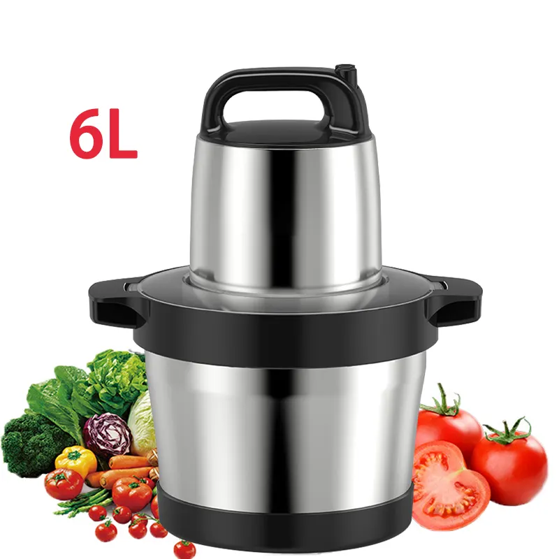 Đa Chức Năng 6L Công Suất Lớn Yam Pounder Nhà Bếp Thực Phẩm Máy Xay Giá Rẻ Thép Không Gỉ Tốt Nhất Thịt Chopper