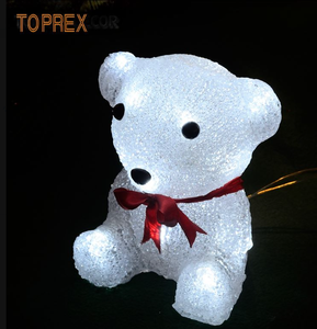 ของตกแต่ง Toprex 2025ไฟ LED ปีใหม่, ตุ๊กตาหมีตุ๊กตาในหมู่บ้านสำหรับตกแต่งกลางแจ้ง CE ROHS - Product Image 3