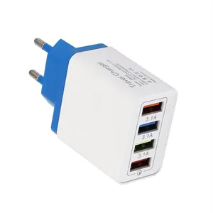 4 Usb 3A Snel Opladen Parallel Telefoon Oplader Voor Reizen Home Hold Usb Multi Charger