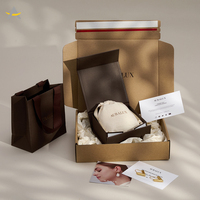 Auralux Scatole per Gioielli Personalizzabili con Logo, Ecologiche, Pieghevoli, Stile Libro, in Carta, per Bracciali, Anelli, Orecchini e Collane