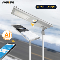 Lampes solaires LED d'extérieur intégrées WERISE de qualité supérieure, résistantes aux intempéries, pour la décoration des murs et des patios