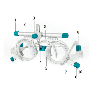 Équipement d'optométrie professionnel, boîte de test de la vue ophtalmique, ensembles de lentilles d'essai optiques, monture d'essai, monture de lentilles d'essai en titane - Product Image 3