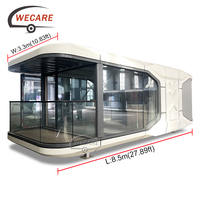 Capsule spatiale portable certifiée CE WECARE maisons préfabriquées maison préfabriquée 3 chambres à coucher