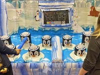 Système de jeu interactif Penguin Escape IPS, jeu gonflable Whack-a-Mole à louer, PVC de qualité commerciale, certifié CE