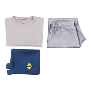 Costume de cosplay The Cat Lady, robe tablier bleue et jaune, tenue d'Halloween - Product Image 3