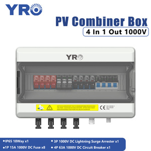 Caja Combinadora Solar <span class=keywords><strong>YRO</strong></span> 4 en 1, 1000V PV DC, Impermeable y a Prueba de Polvo, Kahong Pangkombinasyon - Product Image 2