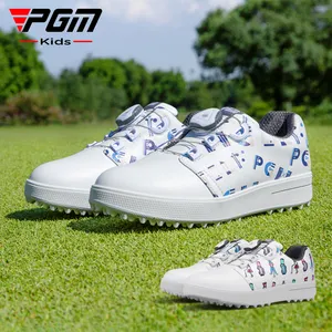 PGM XZ241 Sepatu Golf Anak Laki-laki dan Perempuan, Sepatu Golf Tahan Air untuk Anak Laki-laki dan Perempuan