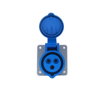 Meilleur choix Prise murale ZNPON grise à bride 16A 240V 2P+E Prise et fiche industrielles FS12341 avec joint en silicone
