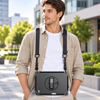 Étui robuste antichoc en TPU pour iPad Mini 7 2024, avec rotation à 360° et béquille, compatible iPad Mini 6/7 8,3 pouces