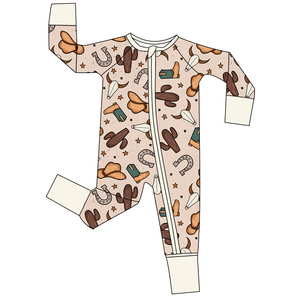 Mono de una pieza con cremallera para bebés y niños pequeños, estilo <span class=keywords><strong>vaquero</strong></span> occidental, para recién nacidos, venta al por mayor - Product Image 6