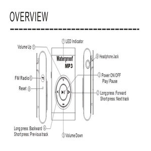 Reproductor MP3 Deportivo Impermeable IPX8 con Almacenamiento Integrado de 4GB/8GB, Radio FM, Apto para Deportes - Product Image 2