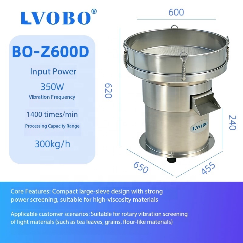 Multi Mesh Vibrating Screen Sifter Shaker Machine Commercial Circular Vibration Separator Sieve