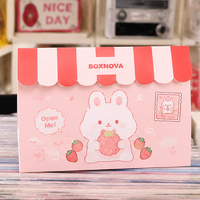 Pochette d'emballage personnalisée en papier imprimé couleur avec rabat et fermeture autocollante pour boulangerie, biscuits, snacks et vente au détail