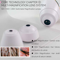 Máquina de Análisis de la Caída del Cabello de 16MP con Aumento de 50x/100x/200x, Luces RGB/UV/Polarizadas con IA, Máquina de Análisis del Cabello y Cuero Cabelludo