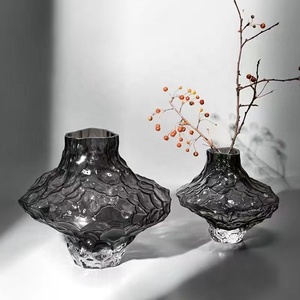 Florero de cristal irregular creativo de alta calidad para la decoración del hogar Florero <span class=keywords><strong>en</strong></span> forma de valle de estilo nórdico de lujo para la boda o regalo - Product Image 2