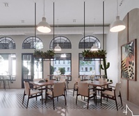 Meubles de Restaurant personnalisés, Design d'intérieur moderne de café, Bar, comptoir de café
