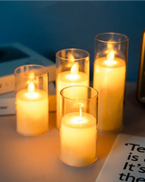 Vente en gros Bougie électrique à pilier sans flamme en forme de balle 3D Bougie en cire véritable à LED pour la décoration de la maison Bougies à LED avec télécommande