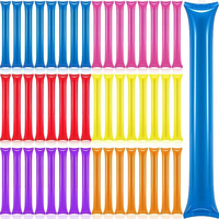 Bâtons gonflables personnalisés en plastique avec logo, bruiteurs colorés portables pour stades et événements festifs