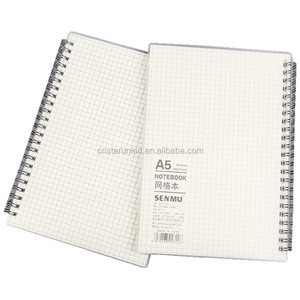 Notepad Customized Yourself Logo A5 Transparent PP Spiral Notebook Ring Binder Notepad