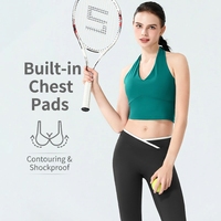 Ensemble de yoga 2 pièces pour femme, haut push-up imprimé, séchage rapide, sans couture, tenue de sport premium pour la gym