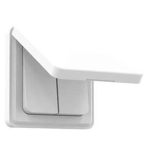 Interrupteur électrique essentiel 2 gangs 1 voie, cadre PC blanc, 16A 250V, <span class=keywords><strong>pour</strong></span> intérieur de VR/Caravane, 65x65mm, <span class=keywords><strong>accessoire</strong></span> confort et commodité - Product Image 2