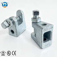 Pince de fixation BC3 pour la protection incendie et sismique, pinces en acier au carbone et fonte ductile utilisées avec le système de suspension de tuyaux d'incendie