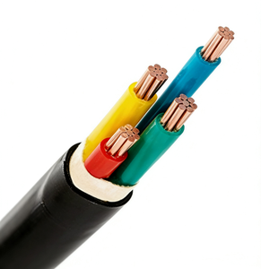 Câble électrique en cuivre à âme en cuivre 0,6/1 kV, blindé, gaine <span class=keywords><strong>PVC</strong></span>, VV22, câble <span class=keywords><strong>d</strong></span>'alimentation solide pour la construction industrielle - Product Image 1