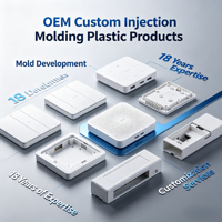Composants en plastique moulés par injection sur mesure OEM, pièces en ABS, PC, PP, nylon, conception de moules, développement d'outillage, service de fabrication