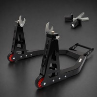 Support de réparation et d'entretien pour moto, réglable CNC, en alliage d'aluminium, avec chaîne de levage, pour roue avant et arrière