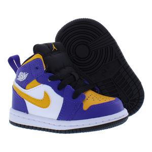 Nike Jordan รองเท้าผ้าใบลำลองขนาดกลาง1คู่สำหรับทารก/เด็กวัยหัดเดินสีทึบ/แท็กซี่/ขาว/ดำ-100% ของแท้ - Product Image 5