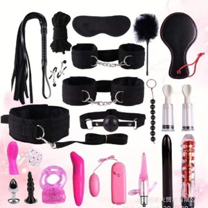 Hot-selling export adult sex toy <b>set</b>, SM plush 23-piece <b>bondage</b> and restraint <b>set</b>, alternative toy. - Product Image 2