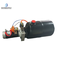 Unit Tenaga Hidrolik 12V DC Motor 1.2kW dengan Tangki Baja 4L dan Kontrol Kabel Jarak Jauh 2m untuk Truk Tipper Dumper Roda Tiga Listrik