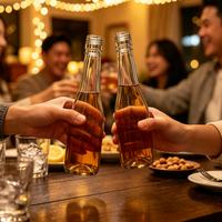Bouteille en verre vide de 125 ml pour vin, spiritueux et boissons – Stockage et emballage domestique – Vente en gros