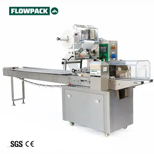 Automatico piccolo flowpack avvolgente avvolgente attrezzature per l'imballaggio flusso orizzontale pacchetto pacchetto macchina del produttore prezzo per la vendita