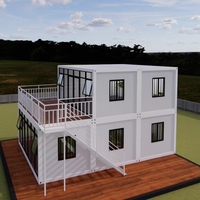 Maison conteneur modulaire préfabriquée en acier moderne Villa prête à vivre extensible et petite maison boutique