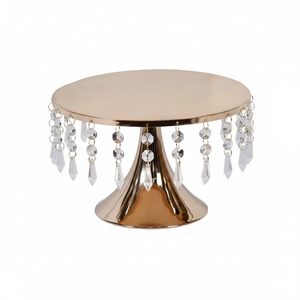 Soporte de pastel de Metal de calidad de lujo Premium perfecto para el hogar panadería Hotel fiestas Mesa cocina decoración en pastel de precio al por mayor - Product Image 1