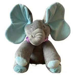 Custom Electronic Plush Toy Animal Elephant Stuffed Toys Sound Machine Stuffed Plushies Supplier