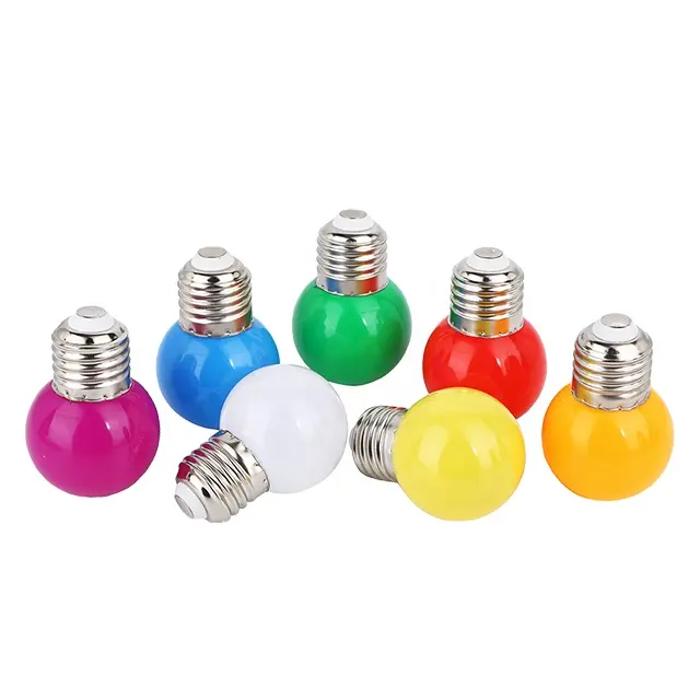 Bombillas Led de Color para iluminación de vacaciones, 1W, cadena de luces E26/B22, suministro directo de fábrica