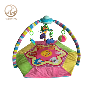 Fourniture d'usine en gros enfant activité salle de sport tapis de jeu animaux hochet <span class=keywords><strong>sol</strong></span> bébé jouer ramper musical pas cher tapis de jeu - Product Image 1
