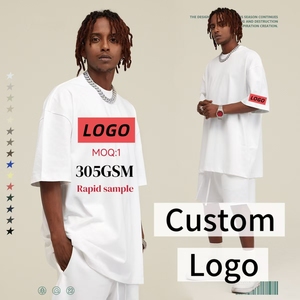 เสื้อยืดผู้ชายสไตล์ลำลองสปอร์ตแฟชั่นอเมริกัน สตรีทสไตล์ ใส่สบาย ทรงโอเวอร์ไซส์ - Product Image 1