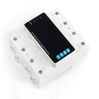 DIY GO 63A 100A Sélecteur de phase triphasé 3P+N sur rail DIN, Relais de protection réglable contre les surtensions, les sous-tensions et les surintensités