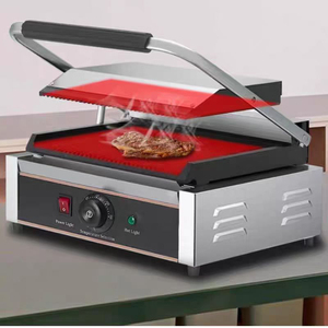 Commercial Electric Contact Grill for Hotel Use Stainless Steel Sandwich Panini Press at Factory <strong>Price</strong> - Product Image 5