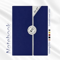 Carnet A5 de luxe en cuir à couverture rigide, reliure cousue, logo et couleur personnalisés, impression UV, agenda 2026 2027, cadeau d'entreprise