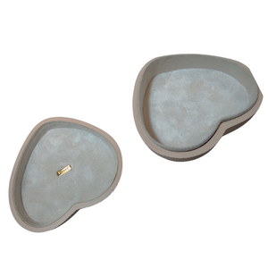 Organisateur de bijoux en fausse galuchat en forme de coeur personnalisé Boîte de rangement pour bagues de bijoux - Product Image 4