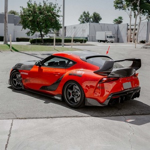 Alerón de techo superior de fibra de carbono estilo <span class=keywords><strong>A90</strong></span> S para Toyota <span class=keywords><strong>Supra</strong></span> <span class=keywords><strong>A90</strong></span> A91 MK5 2019 + alerón de ventana trasera Kit de carrocería de ala trasera - Product Image 5
